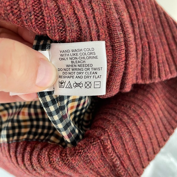 Orvis Rust Wool Zip Up Sweater Men’s Large - Picture 9 of 11